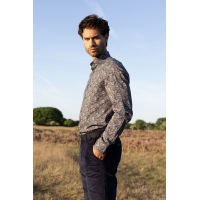 Fellows United Overhemd Circles Mid Blue